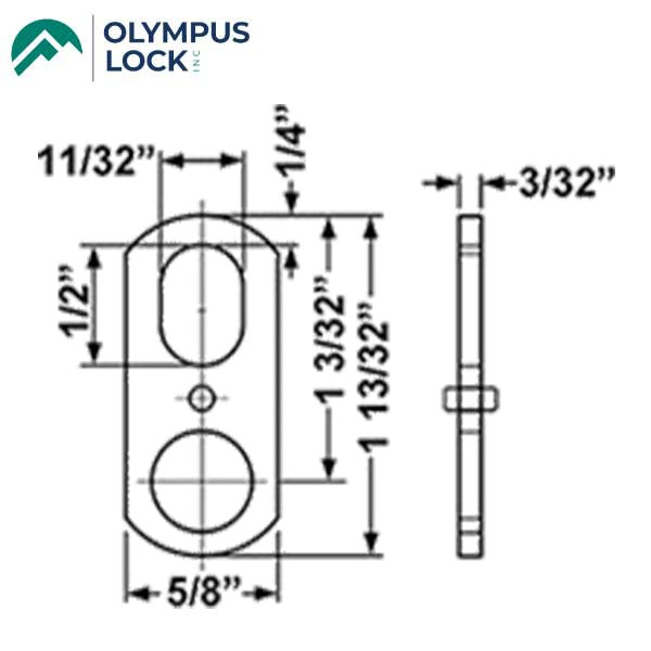 Olympus - DCNP-100-B1 - Straight Cam With Oval Cutout