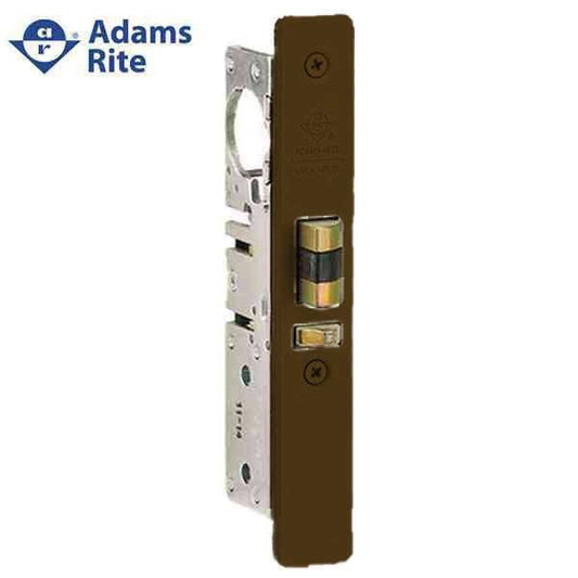 Adams Rite - 4510 - Standard Duty Deadlatch - 7/8" Backset - LH /RHR - Mortised 2-5/8" - Flat Faceplate - Dark Bronze - Metal Door