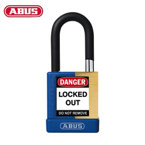 Abus - 20148 - Plastic-Covered Aluminum Core Padlock 74M/40 - 1-1/2" Shackle - Optional Keying - Optional Finish - 6 Pack