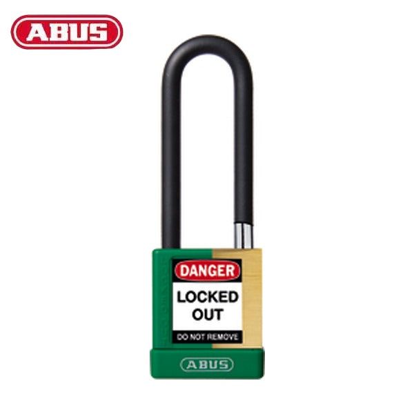 Abus - 20112 - Plastic-Covered Aluminum Core Padlock 74M/40 - 3" Shackle - Optional Keying - Optional Finish - 6 Pack
