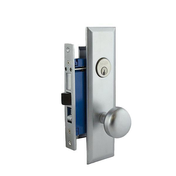 Heavy Duty Mortise Lockset - 2-3/4" Backset (Larger) - 26D- Satin Chrome - RH