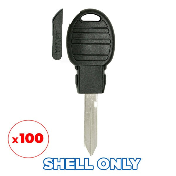 100 x 2008-2016 Chrysler / Transponder Key SHELL / Y170 (AFTERMARKET)