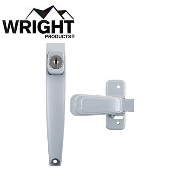 Wright - VK444-2 - Keyed - Heavy Duty - Tie Push Button Handle - Out Swinging - Wood / Metal Doors - Optional Finish