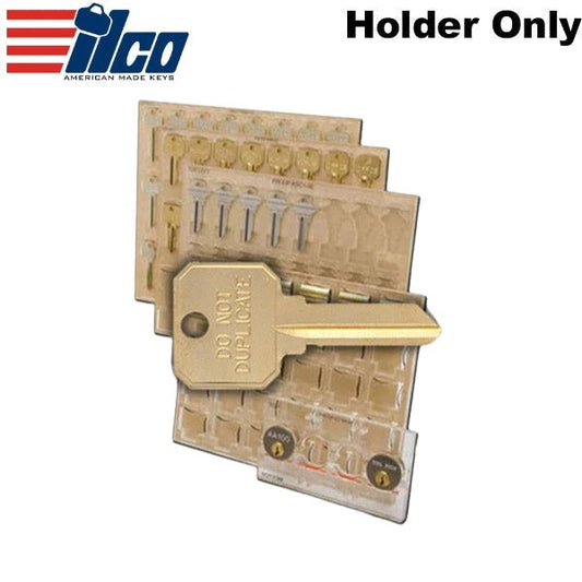 Ilco - XP-KH3E - Engrave-It - Ilco Neuter Bow Keys (With Embossed Head) Key Holder - Holds 12 - for Engrave-It XP Machine