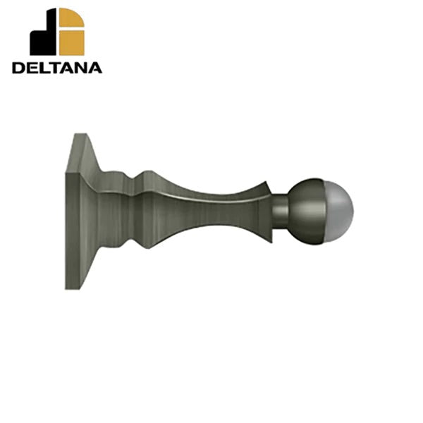Deltana - 3-1/2" Baseboard Door Bumper - Heavy Duty - Solid Brass - Optional Finish