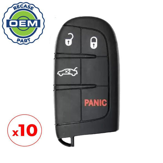 10 x 2015-2023 Chrysler / 4-Button Smart Key / PN: 68155686AB / M3M40821302 (OEM RECASE)