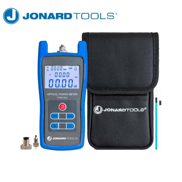 Jonard Tools - Fiber Optic Power Meter (-50 to +26 dBm) w/ FC/SC/LC Adapters