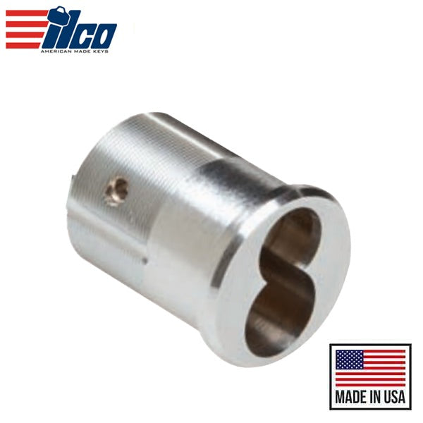 Ilco - S26506 - 1 1/2" - LFIC Large Format IC Core Mortise Housing 6-Pin - Clover Cam - Satin Chrome