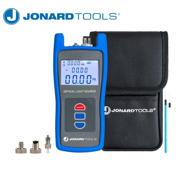 Jonard Tools - Optical Light Source w/ FC/LC/SC Adapters for PC/UPC Connectors