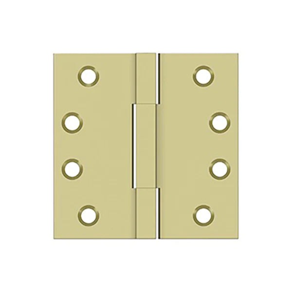 Deltana - 4" x 4" Square Knuckle Hinges - Solid Brass - Optional Finish