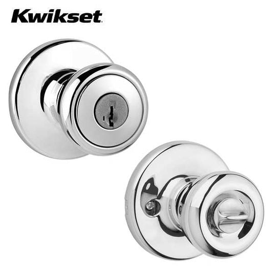 Kwikset - 400T - Tylo Knob Set - Round Rose - Optional Finish - Entrance - SmartKey Technology - Grade 3
