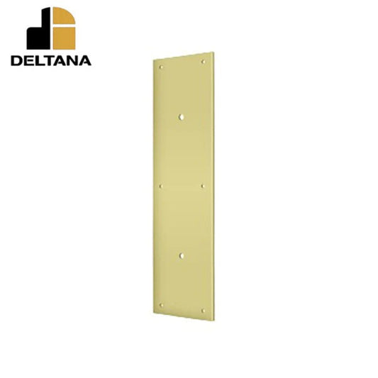 Deltana - Push Plate 15" for 8" Door Pull - Bright Brass