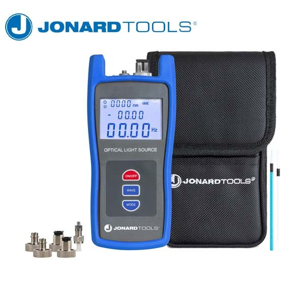 Jonard Tools - Multi-mode & Single-mode Fiber Optic Light Source w/ FC/LC/SC (PC/UPC) Adapters