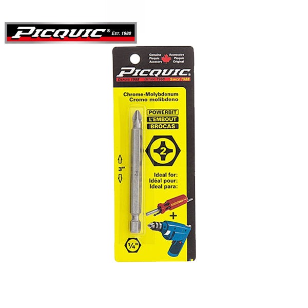 PICQUIC - 3" Length Powerbits - Optional Bit Sizes - Phillips