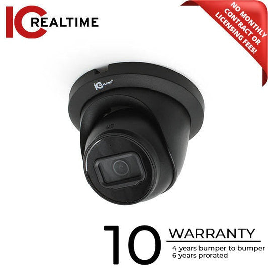 IC Realtime - ICR-300H4-V2 / 2MP HD-AVS Indoor/Outdoor Mid Size Eyeball Dome Camera / 2.7-13.5mm Optical Lens (108.7 - 28.7 AOV) / 197 ft / Smart IR 12VDC / Built-In Mic