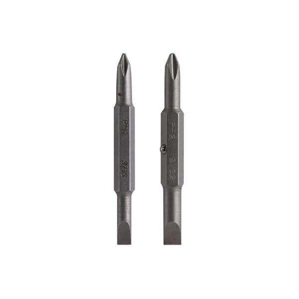 Jonard Tools - Replacement Bit Set - Phillips #1 & Slotted 3/16" and Phillips #2 & Slotted 9/16"