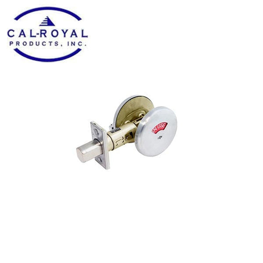 Cal-Royal - IND90-G2 - Indicator Deadbolt - Satin Chrome - Grade 2