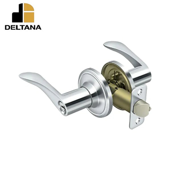 Deltana - Trelawny Lever Entry - 2-3/8" Backset - 1-3/8" - 2" Door Thickness - Left Handed - Optional Finish