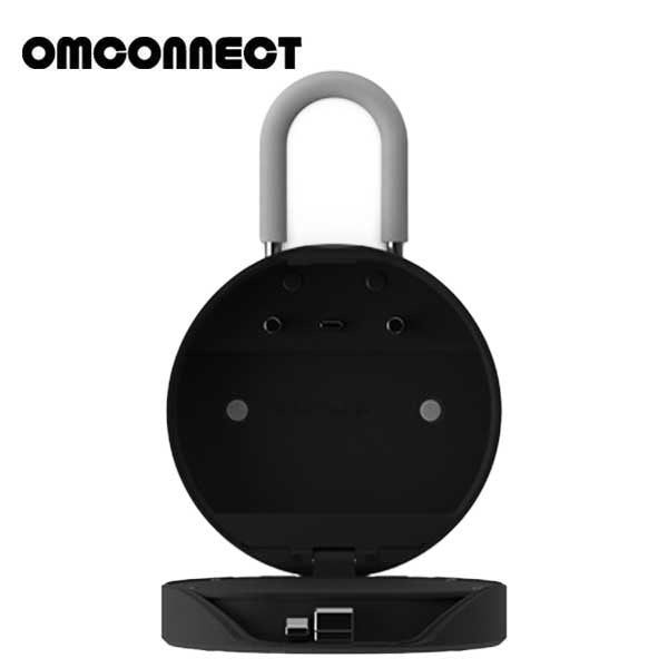 OMCONNECT - K-12-PLUS - Smart Key Lock Box - U Shaped Steel Shackle - Bluetooth