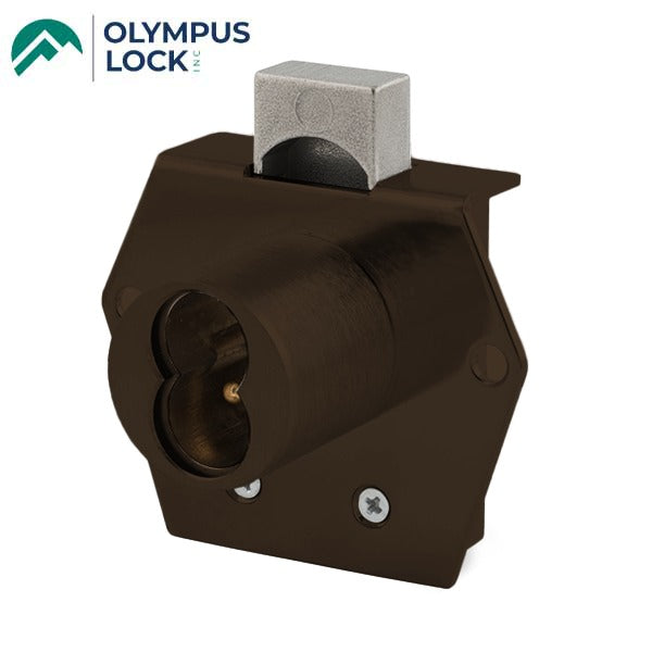 Olympus - 725RD - SFIC Rim Deadbolt Door & Drawer Cabinet Lock - BEST SFIC - 1-1/16" Cylinder Length - Oil Rubbed Bronze - Optional Handing - Optional Key Retaining - Grade 1