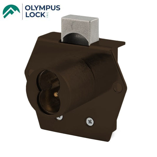 Olympus - 725RD - SFIC Rim Deadbolt Door & Drawer Cabinet Lock - BEST SFIC - 1-1/16" Cylinder Length - Oil Rubbed Bronze - Optional Handing - Optional Key Retaining - Grade 1