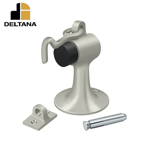 Deltana - Cement Floor Mount Bumper w/ Holder - Solid Brass - Optional Finish