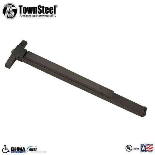 TownSteel - ED6500 - Narrow Stile Panic Exit Device Push Bar - 36" - Oil Rubbed Bronze - Grade 1