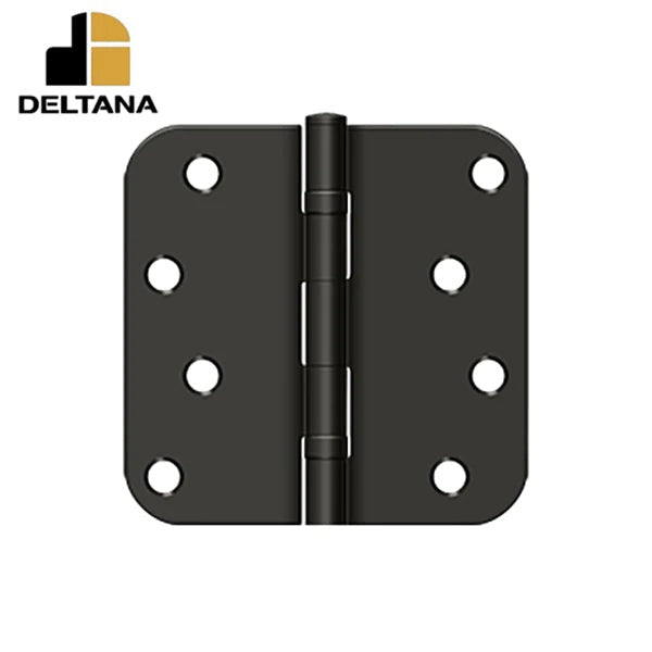 Deltana - 4" x 4" x 5/8" Radius Hinge - Ball Bearing - Optional Finish