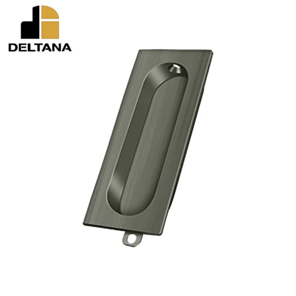 Deltana - Flush Pull - Rectangle - 3-1/8" x 1-3/8" x 1/2" - Optional Finish