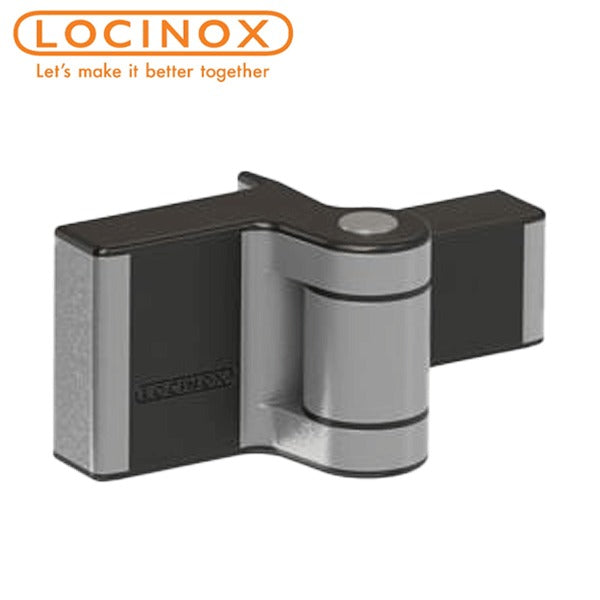 Locinox - Puma-9005 - 180° - Compact 2-Way Adjustable Surface Mounted Hinge - Black - Up to 132lbs