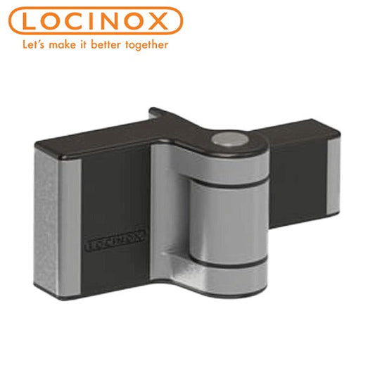 Locinox - Puma-9005 - 180° - Compact 2-Way Adjustable Surface Mounted Hinge - Black - Up to 132lbs