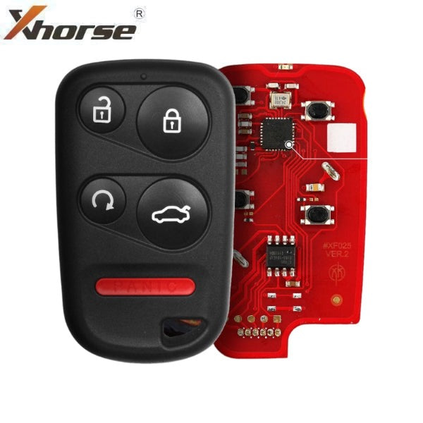 Xhorse - Honda Style / 5-Button Universal Remote Key w/ Remote Start for VVDI Key Tool / Wired (Replacement For XKHO03EN)