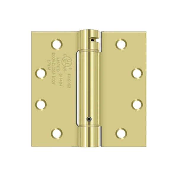 Deltana - 4-1/2" x 4-1/2" Spring Hinge - UL Listed - Optional Finish