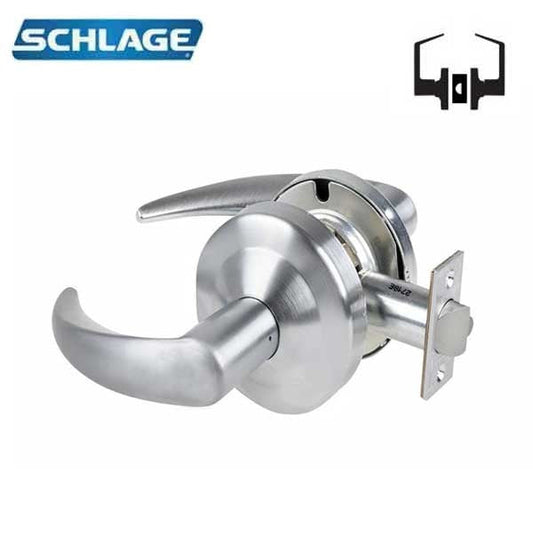 Schlage - ND10S - Commercial Lever Set - Passage - Satin Chrome - Optional Levers - Fire Rated - Grade 1
