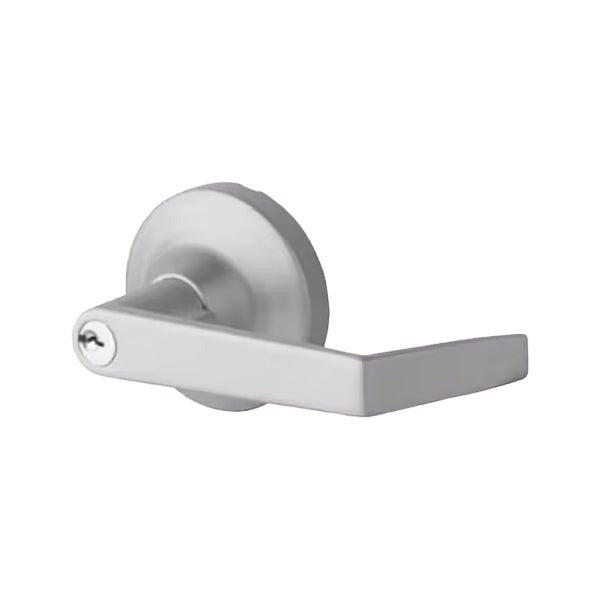 Falcon - 214-KIL-NL - Exit Device Trim Lever - Rose Night Latch Function - Aluminum - SP28 - Grade 1