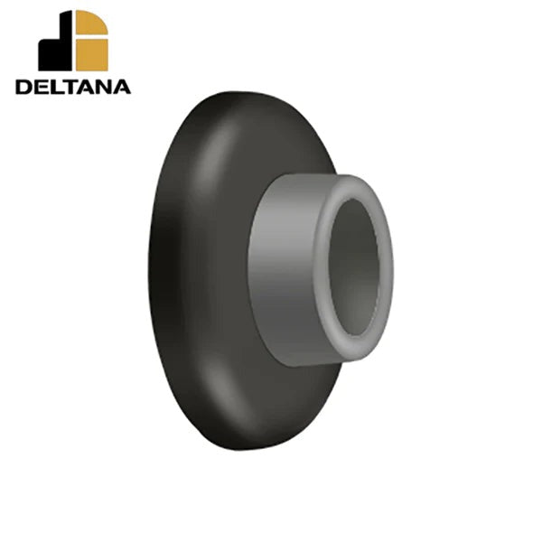 Deltana - Wall Mount Concave Flush Bumper - 2-1/2" Diameter - Optional Finish