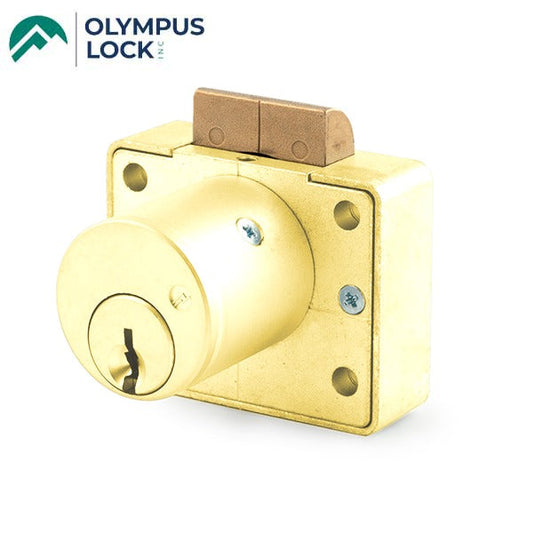 Olympus - L78 - S Series Schlage C Keyway Latch Lock - Optional Cylinder Length - Polished Brass - Optional Keying - Optional Handing