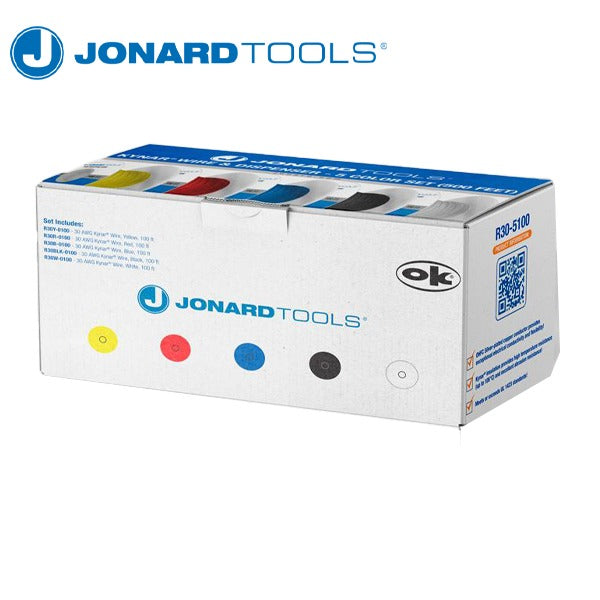Jonard Tools - Kynar Wire & Dispenser Box - 5 Color Set (500 ft)