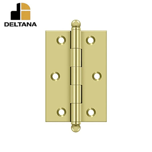 Deltana - 3" x 2" Hinge - w/ Ball Tips - Optional Finish