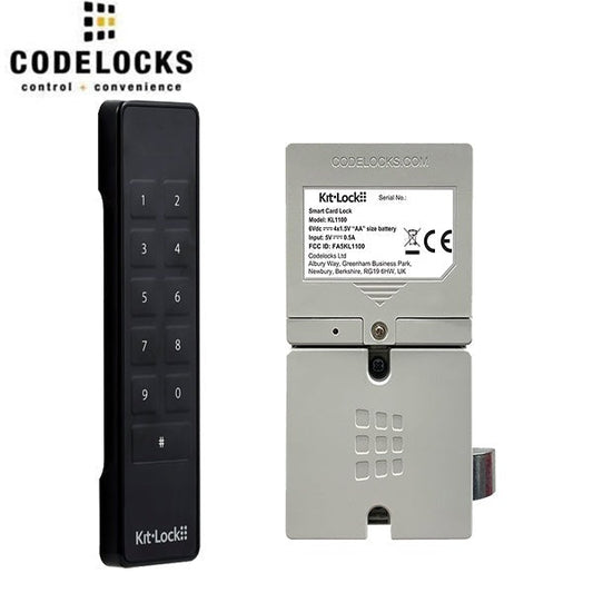 CodeLocks - KL1100-KPD - Electronic KitLock - Keypad Locker Lock w/ Powered Latch - Optional Finish