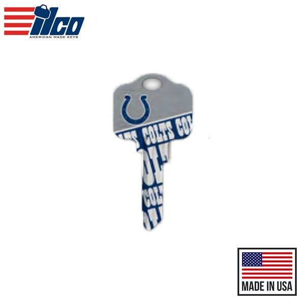 Ilco - NFL TeamKeys - Key Blank - Indianapolis Colts - KW1 (5 Pack)