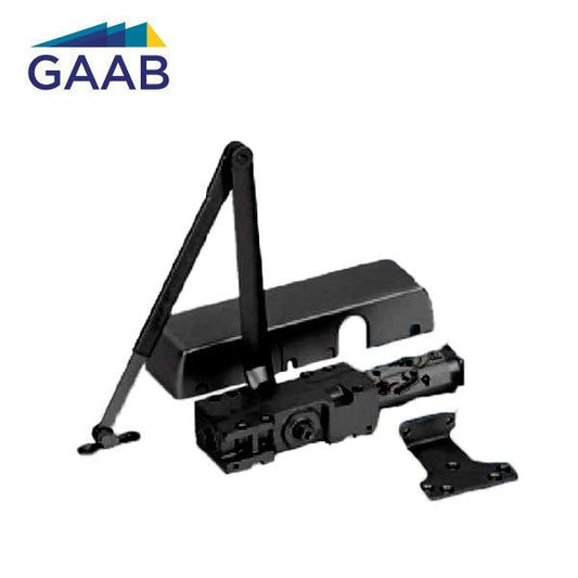 GAAB - 403 Series - Hydraulic Door Closer - Heavy Duty - Adjustable Arm - Adjustable Sizes 1-6 -Plastic Cover - Optional Finish - Fire Rated - Grade 1