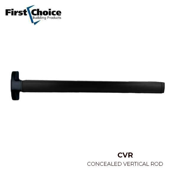 First Choice - 3690 - Concealed Vertical Rod Exit - 36" - Exit Only - No Trim - Aluminum/Dark Bronze/Black Anodized Finish - Grade 1