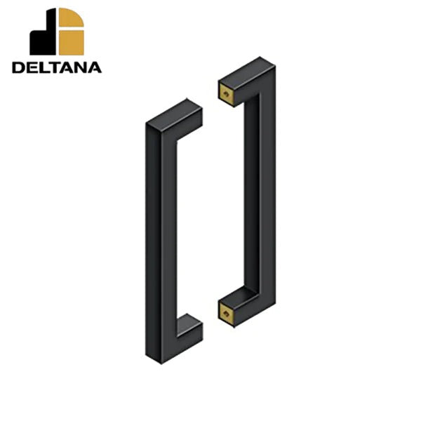 Deltana - 12" Contemporary Pull - Back-to-Back - 1-3/8 - 1-7/8" Door Thickness - Optional Finish