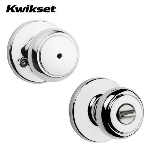 Kwikset - Cove Knob Set - Round Rose - Optional Finish - Optional Function - Grade 3