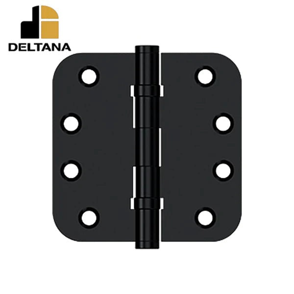 Deltana - 4" x 4" x 5/8" Radius Hinge - Ball Bearing - 0.129 Thickness - Optional Finish