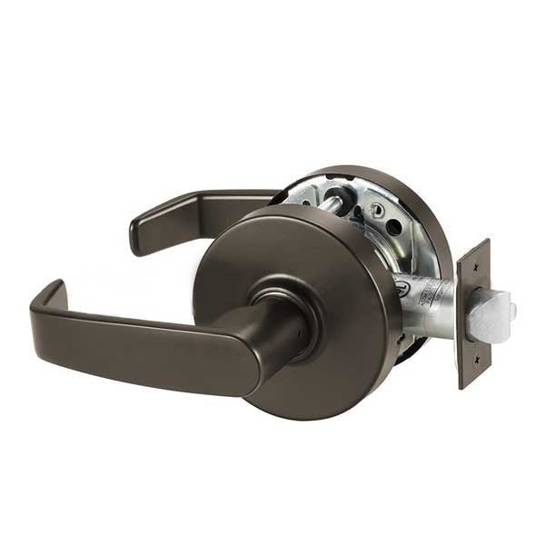 Sargent - 10U15 - Mechanical Cylindrical Lock - L Rose / L Lever - Non Keyed - Passage - 10BE - Dark Oxidized Satin Bronze - Grade 1
