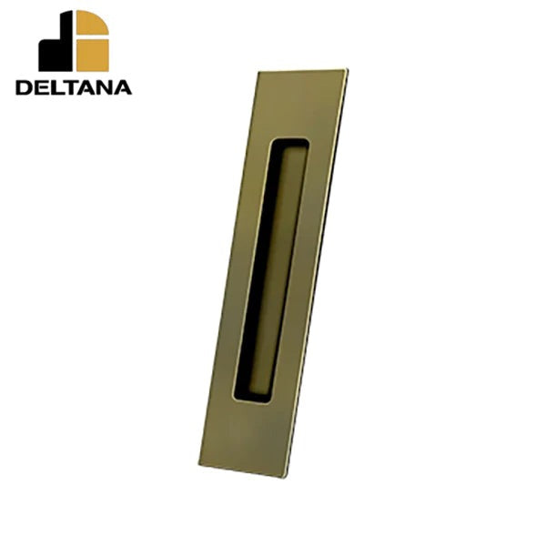 Deltana - Flush Pull - Rectangular - Heavy Duty - 10" x 2-1/4" x 1/2" - Solid Brass - Optional Finish
