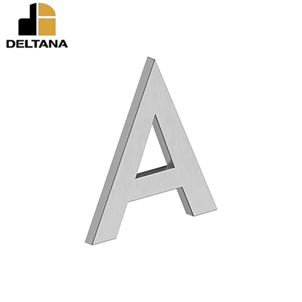 Deltana - 4" Letter A - B Series w/ Risers - Stainless Steel - Optional Finish