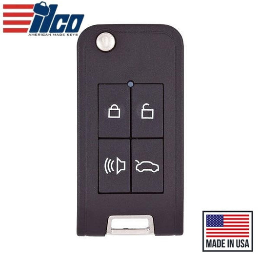 ILCO - IRKEHF-GM - Smart4Car GM Flip Key Remote - w/ Transponder (T-4B-GM-10)